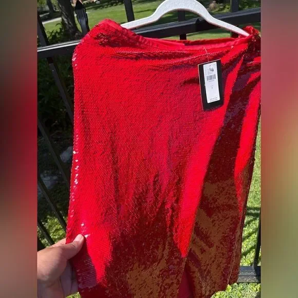 Le Superbe Jolie Sequin Midi Skirt NWT - Picture 9 of 11